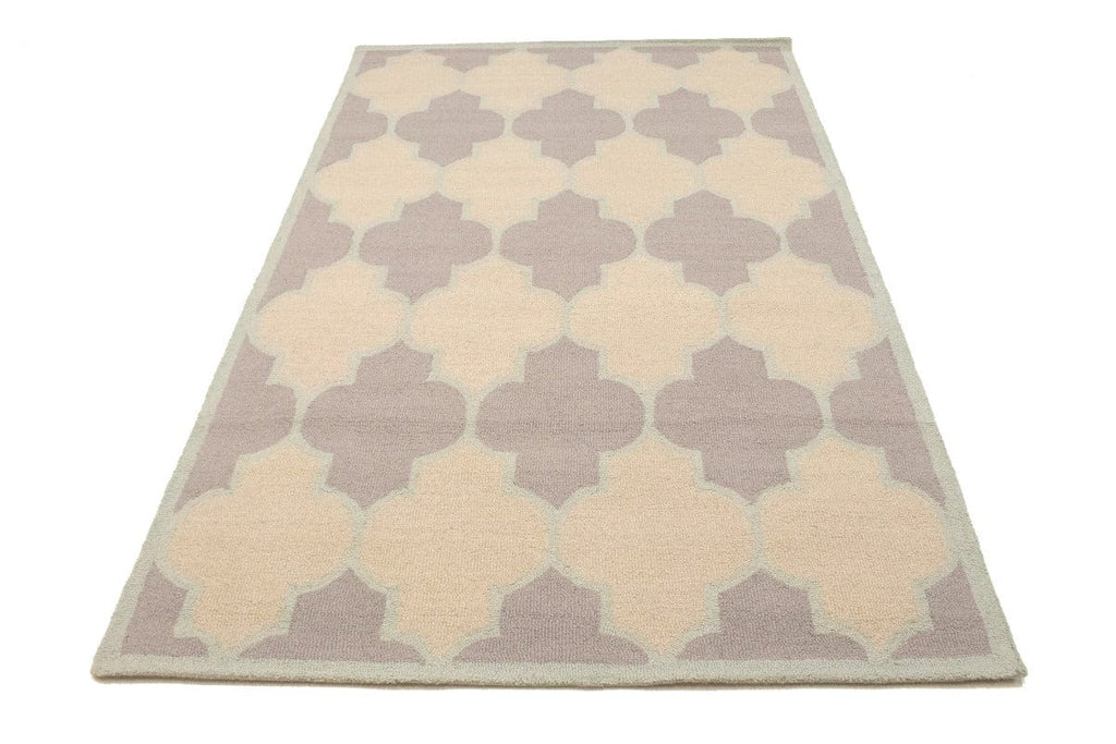 Multicolored Trellis 5X8 Hand-Tufted Modern Rug