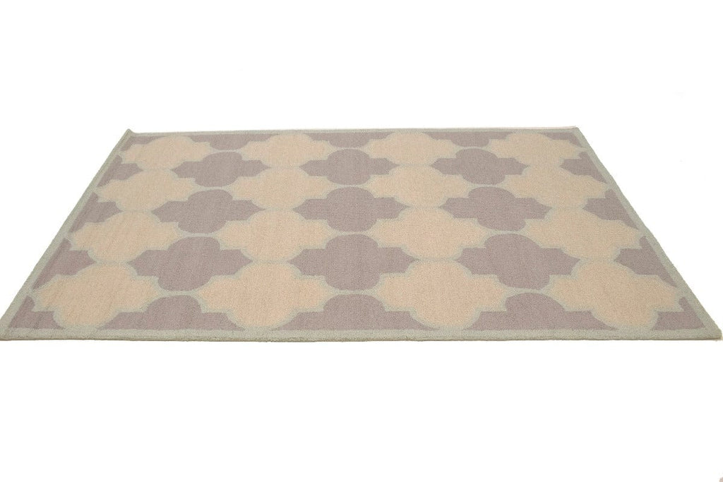 Multicolored Trellis 5X8 Hand-Tufted Modern Rug