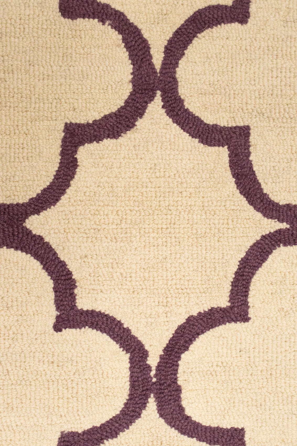 Cream Trellis 5X8 Hand-Tufted Modern Rug