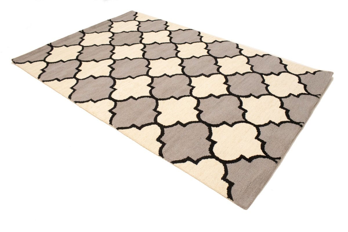 Multicolored Trellis 5X8 Hand-Tufted Modern Rug