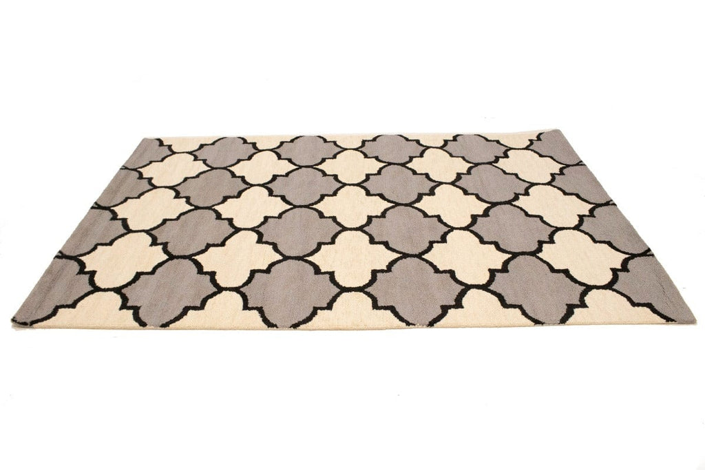 Multicolored Trellis 5X8 Hand-Tufted Modern Rug