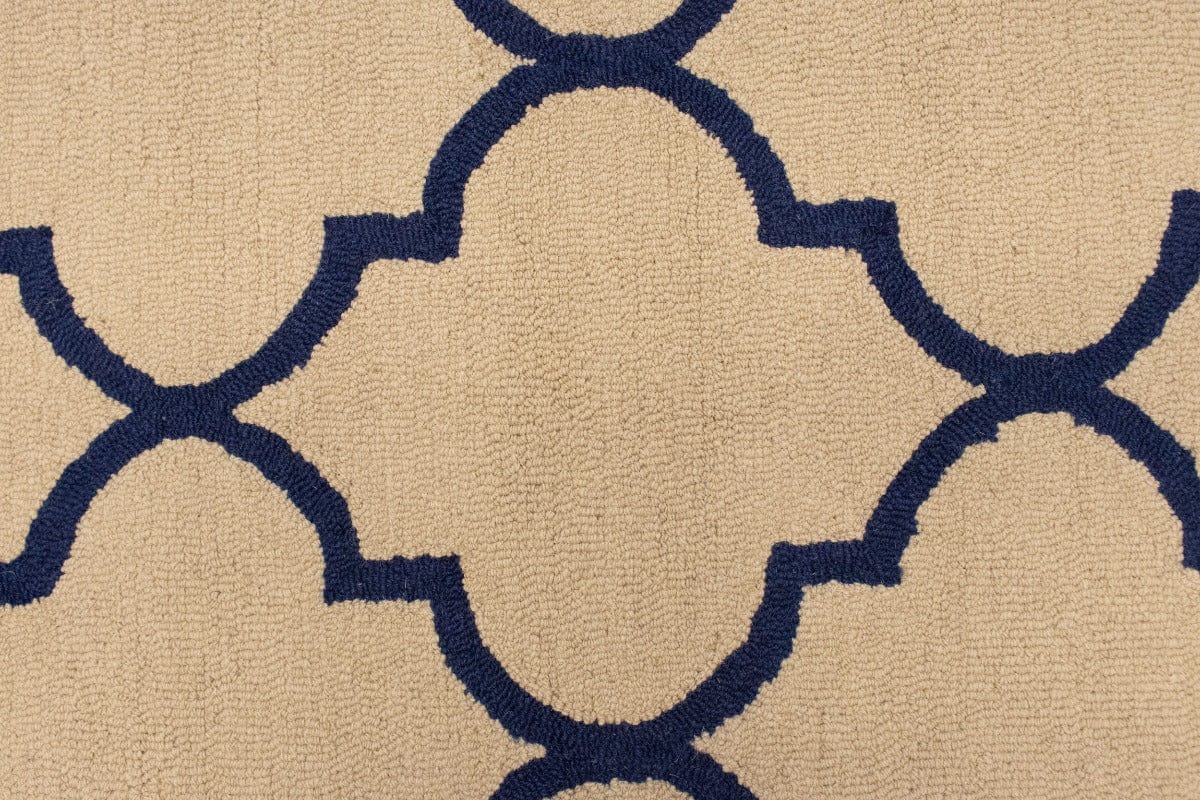 Cream Trellis 5X8 Hand-Tufted Modern Rug