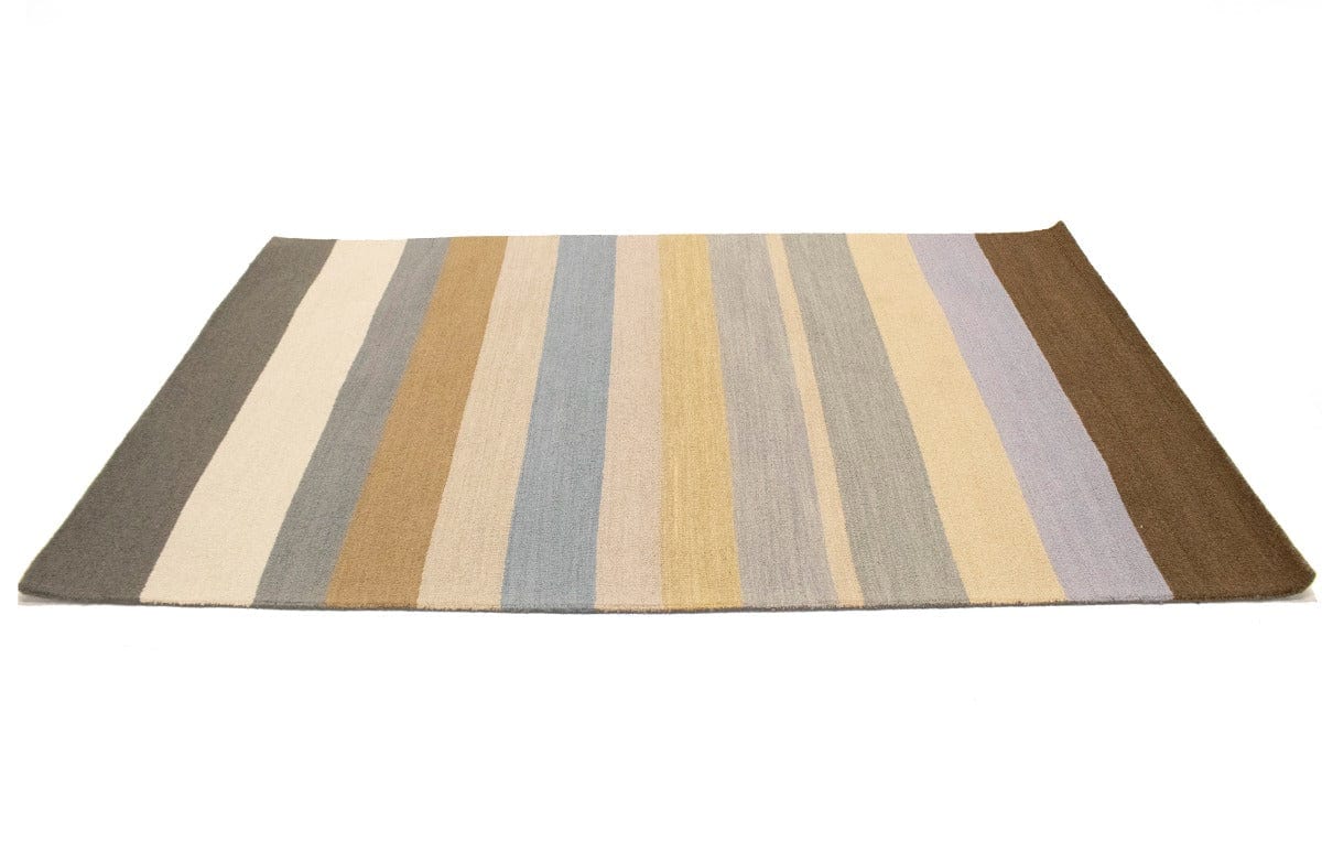 Multicolored Stripes 5X8 Hand-Tufted Modern Rug