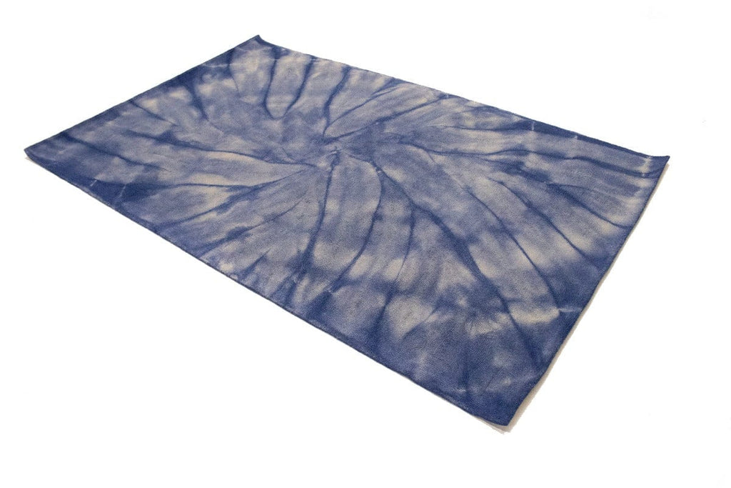 Purple-navy Tie-Dye 5X8 Hand-Tufted Modern Rug