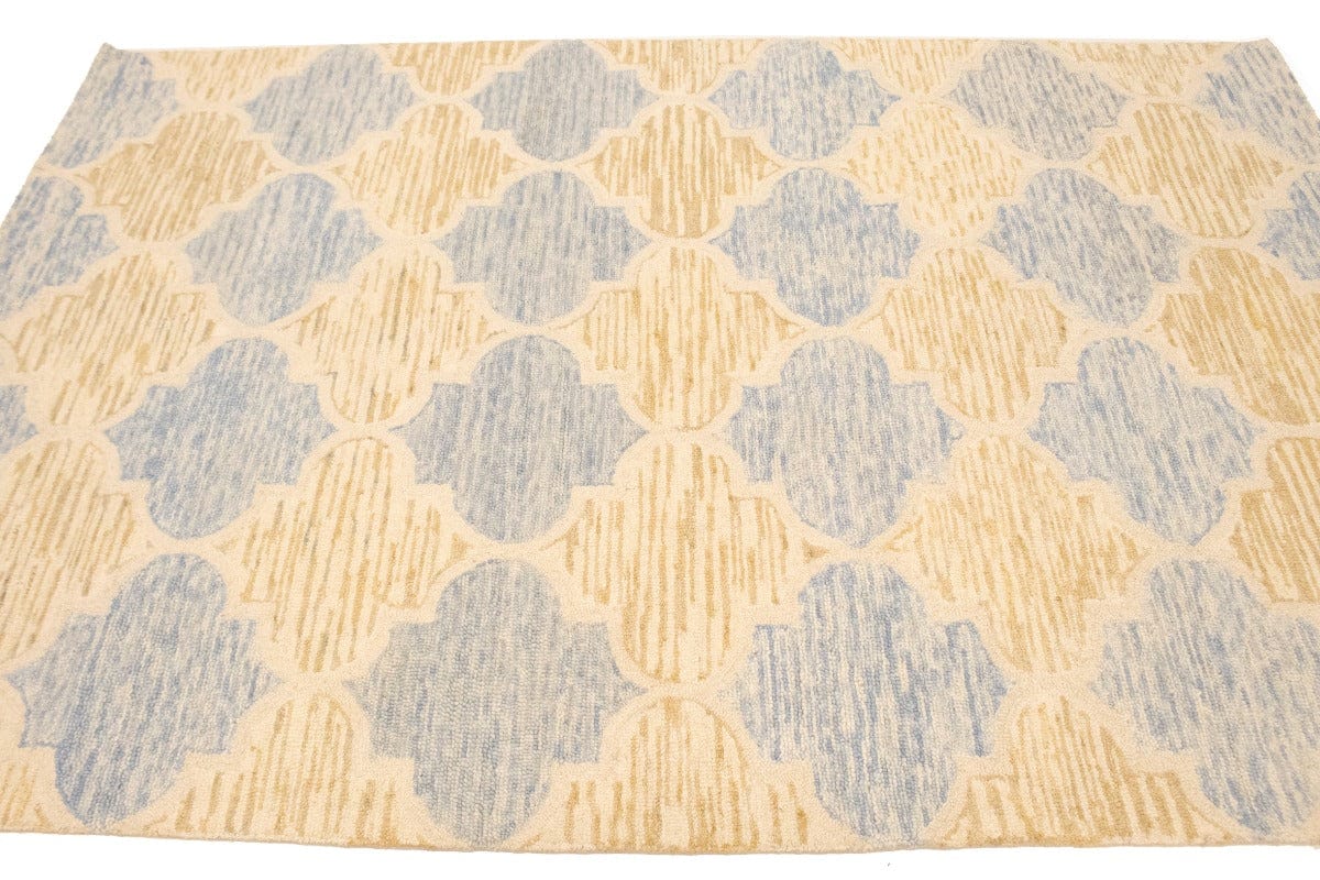 Multicolored Trellis 5X8 Hand-Tufted Modern Rug