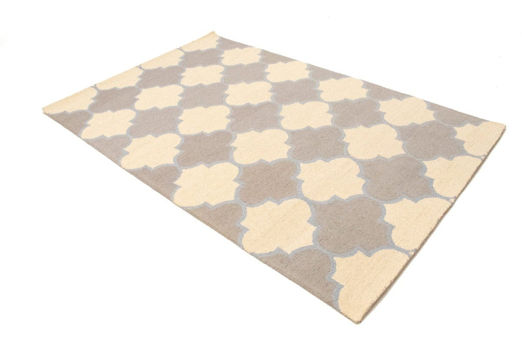 Multicolored Trellis 5X8 Hand-Tufted Modern Rug