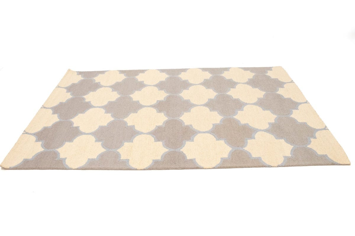 Multicolored Trellis 5X8 Hand-Tufted Modern Rug