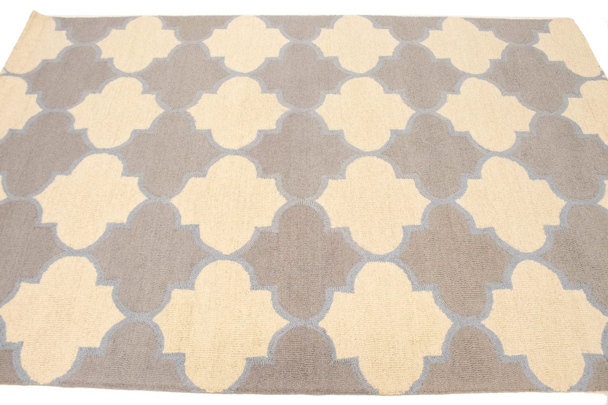 Multicolored Trellis 5X8 Hand-Tufted Modern Rug