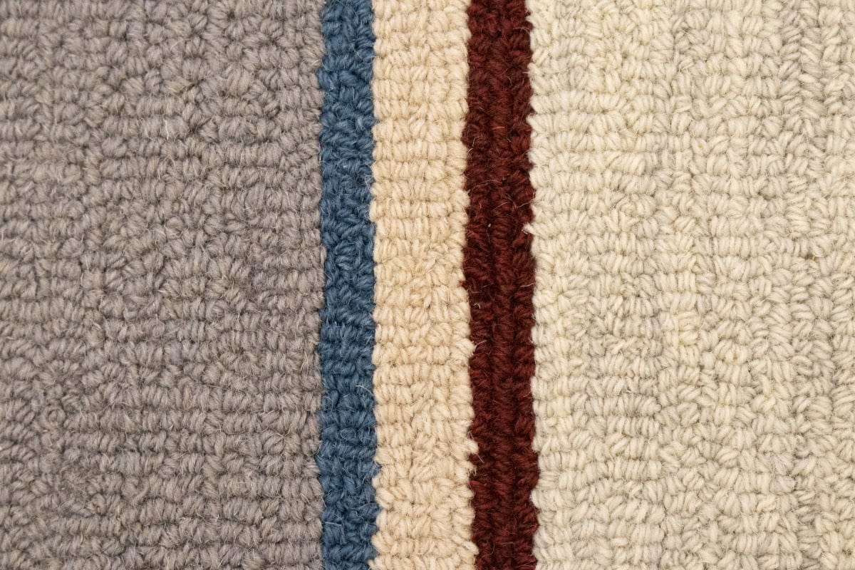 Multicolored Stripes 5X8 Hand-Tufted Modern Rug