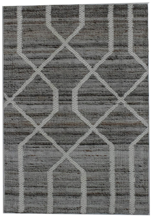 Cream Geometric 2X3 Modern Oriental Rug