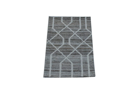 Cream Geometric 2X3 Modern Oriental Rug