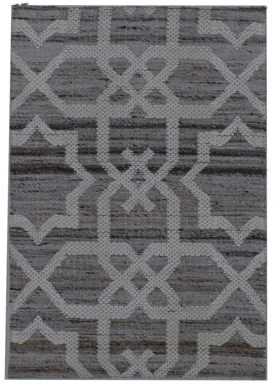 Cream & Tan Trellis 2X3 Modern Oriental Rug