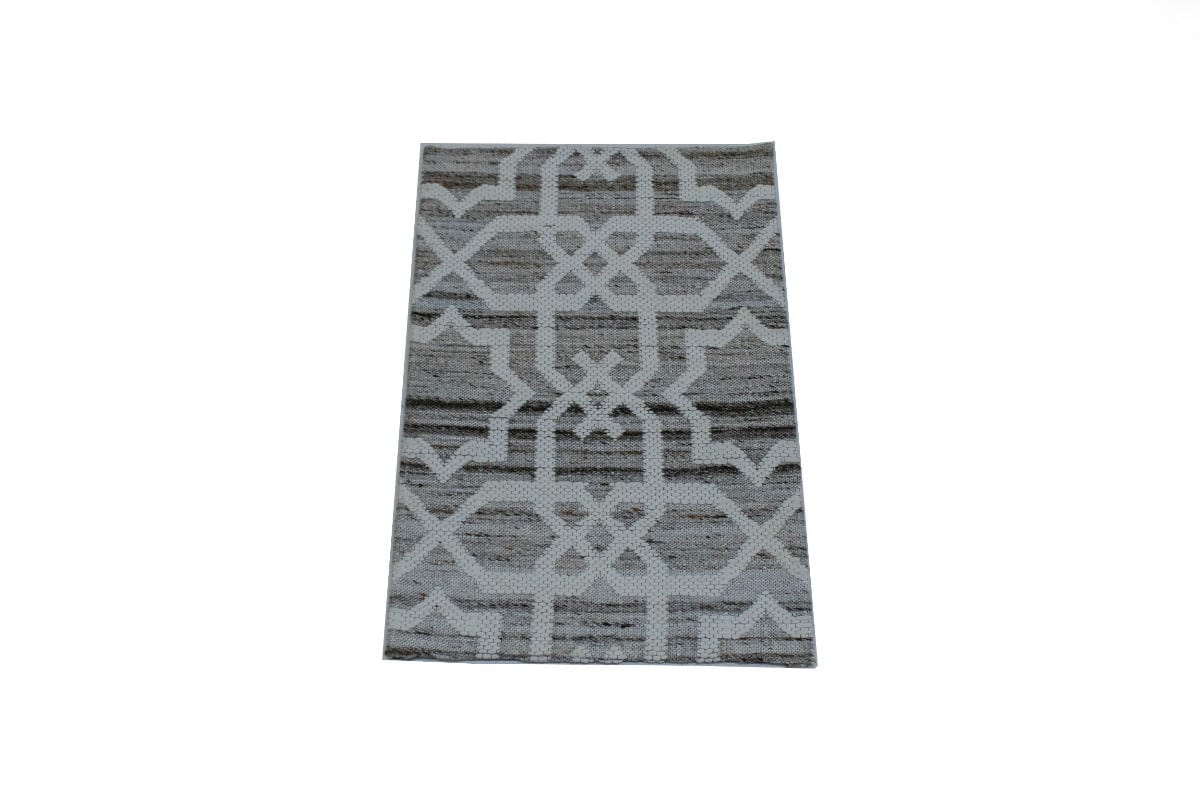 Cream & Tan Trellis 2X3 Modern Oriental Rug