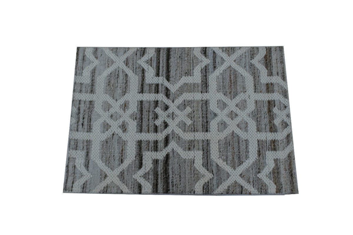 Cream & Tan Trellis 2X3 Modern Oriental Rug