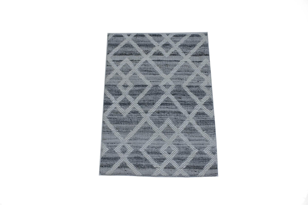 Dark Grey Trellis 2X3 Modern Oriental Rug