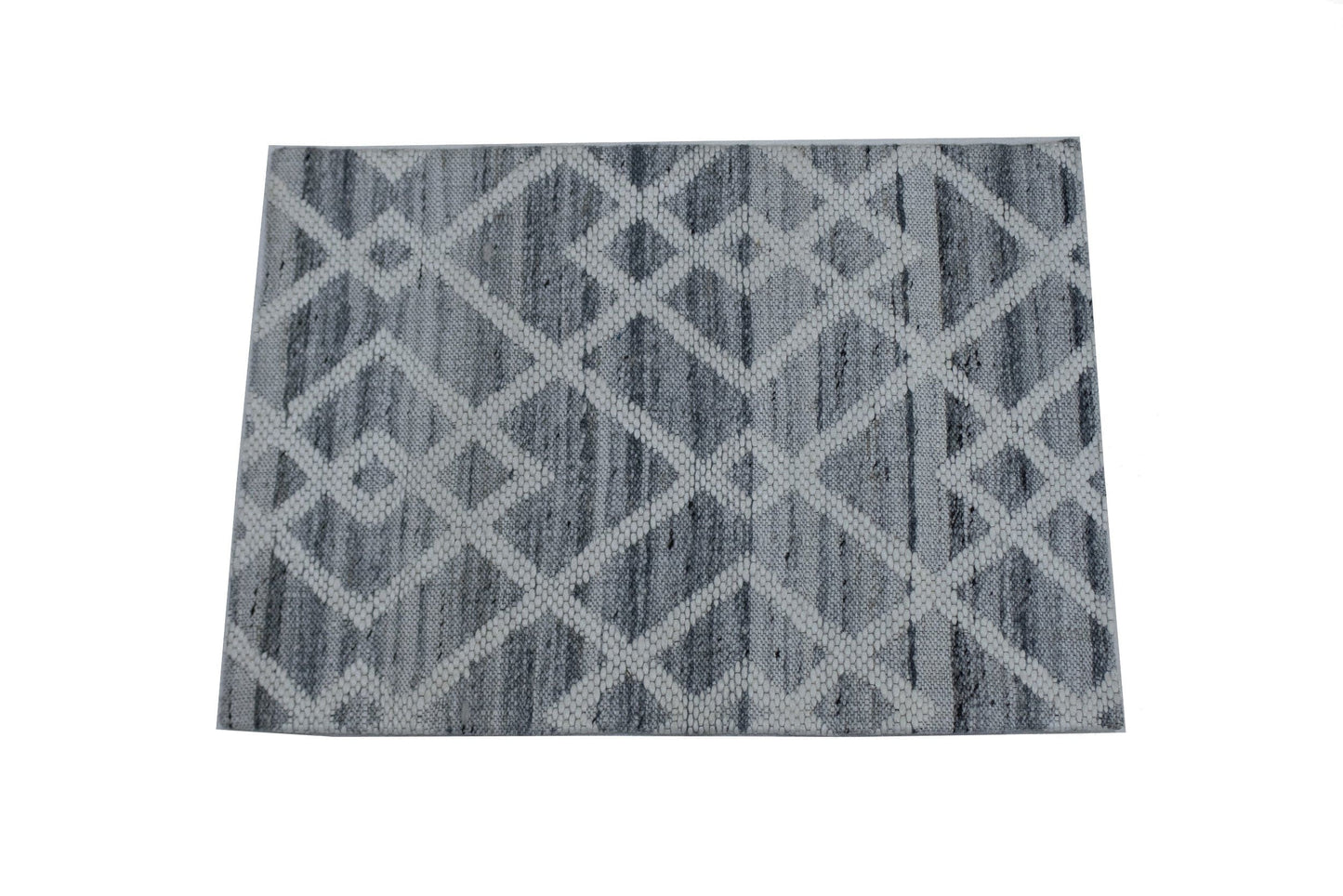 Dark Grey Trellis 2X3 Modern Oriental Rug