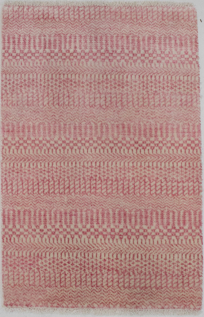 Pink Grass Design 2X3 Modern Oriental Rug