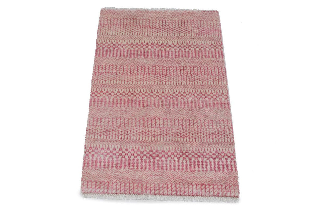 Pink Grass Design 2X3 Modern Oriental Rug