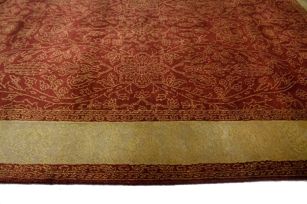 Rusty Red Floral 4X6 Modern Oriental Rug