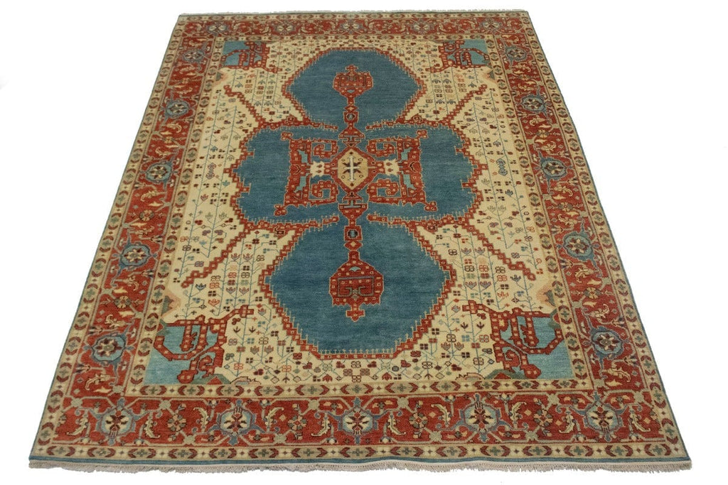 Cream Floral 9X12 Indo-Viss Oriental Rug