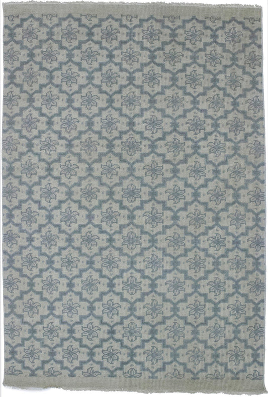 Muted Colors Floral 4X6 Modern Oriental Rug