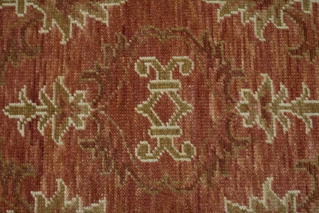 Rust Floral 4X6 Modern Oriental Rug