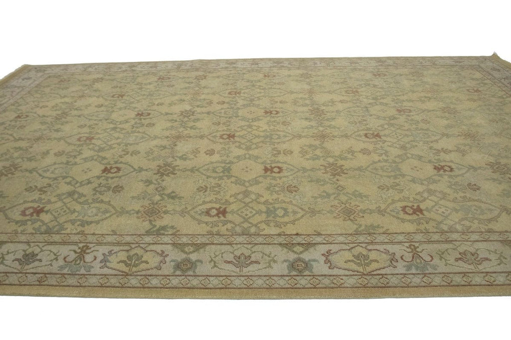 Muted Golden Beige Floral 10X14 Oriental Rug Oriental Rug