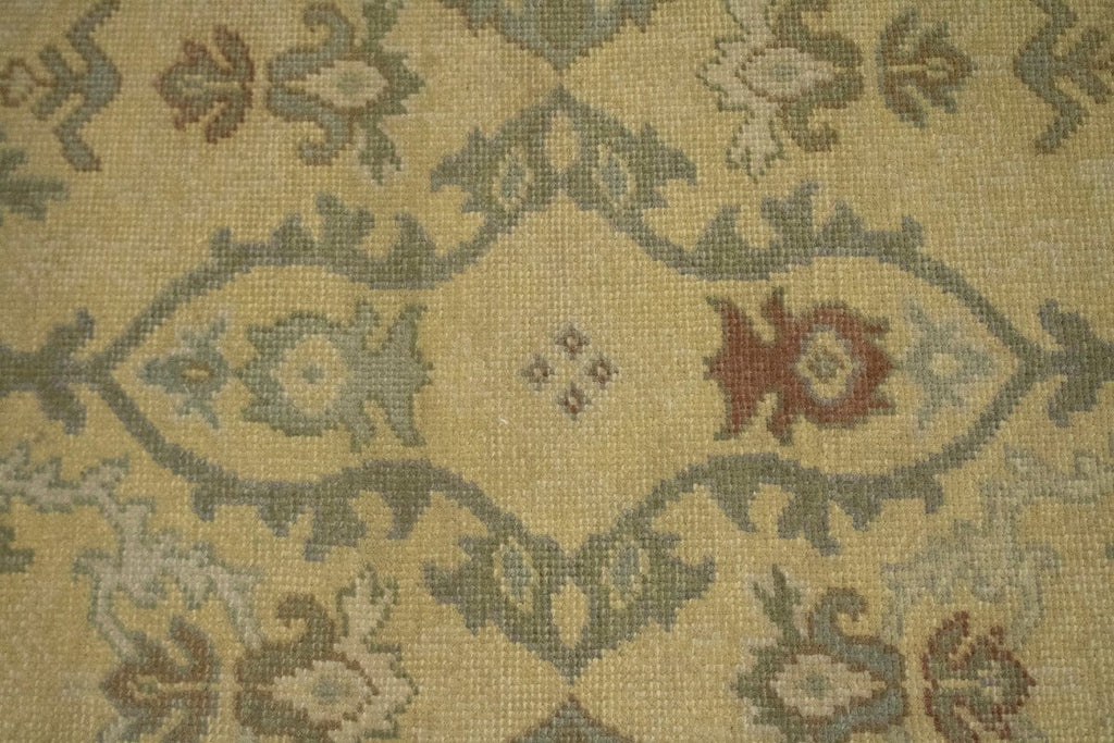 Muted Golden Beige Floral 10X14 Oriental Rug Oriental Rug