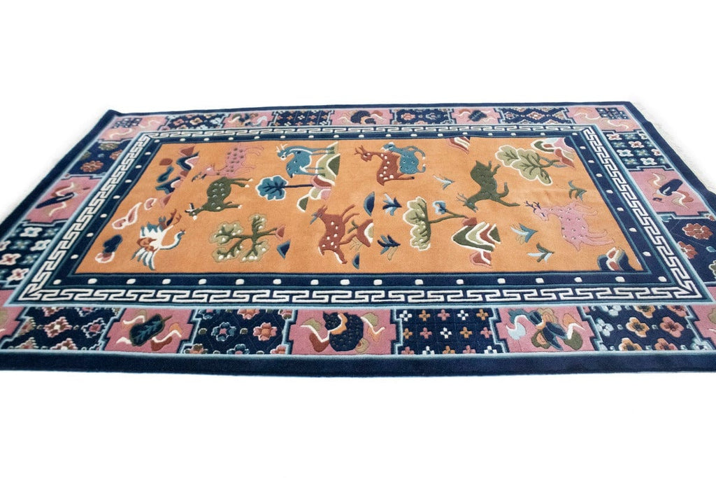 Apricot Pictorial 6X9 Chinese Style Oriental Rug