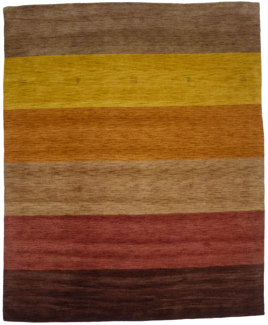 Multicolored Stripes 9X12 Oriental Modern Rug