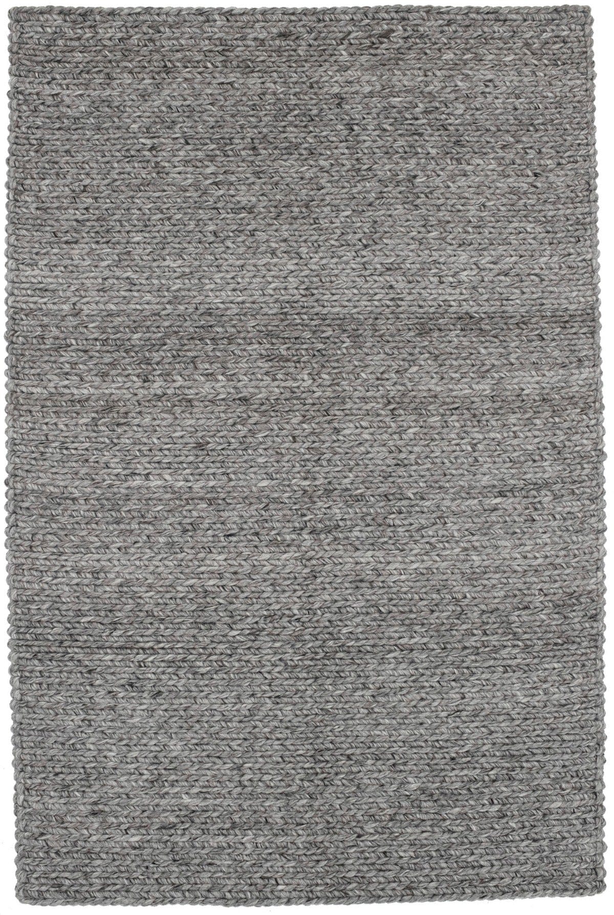 Beige Braided 4'5X6'9 Modern Rug