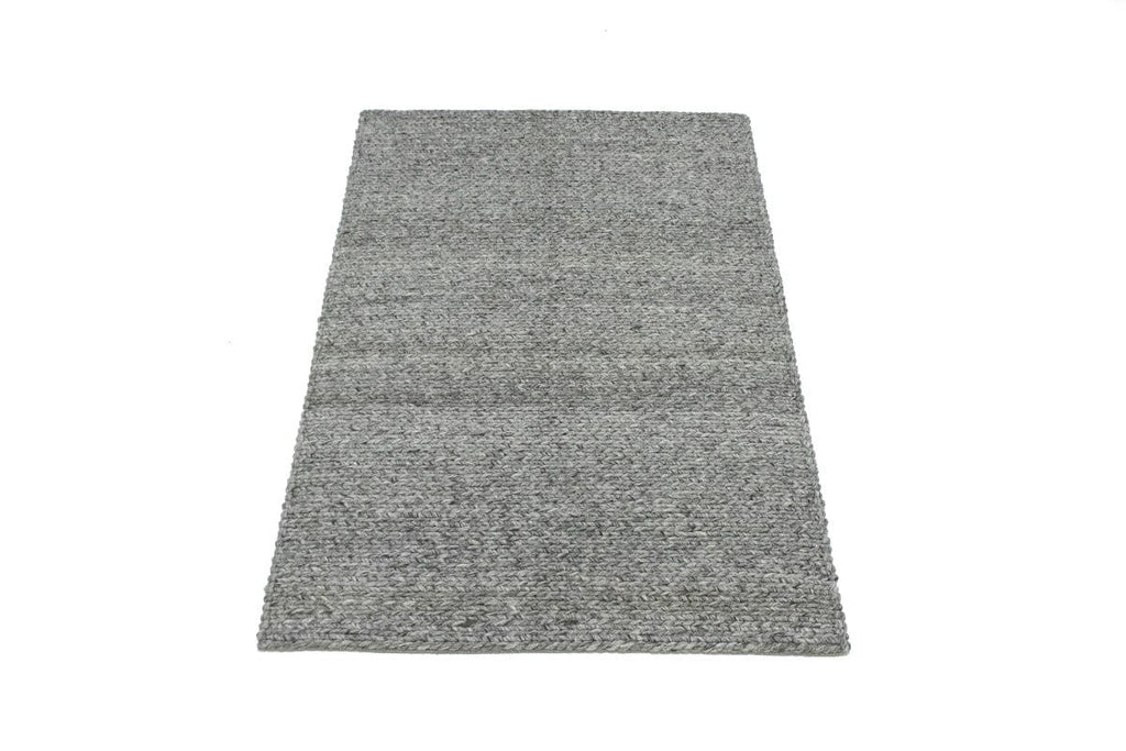 Beige Braided 4'5X6'9 Modern Rug