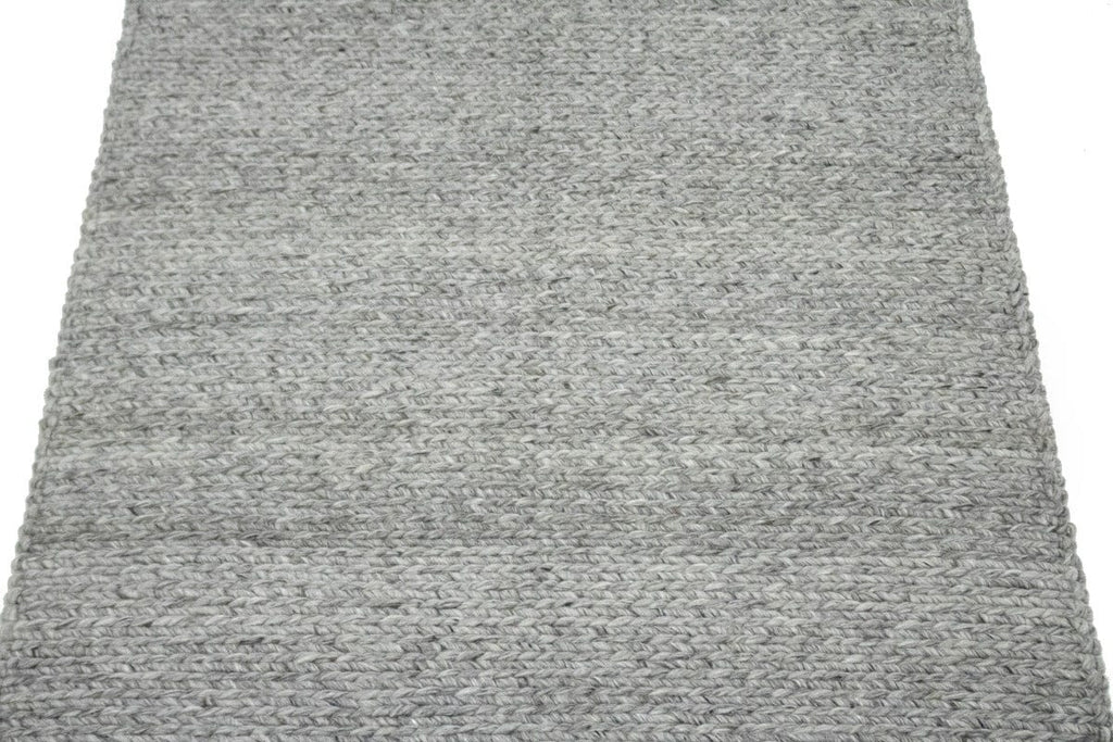 Beige Braided 4'5X6'9 Modern Rug