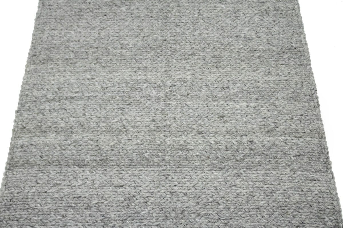 Beige Braided 4'5X6'9 Modern Rug