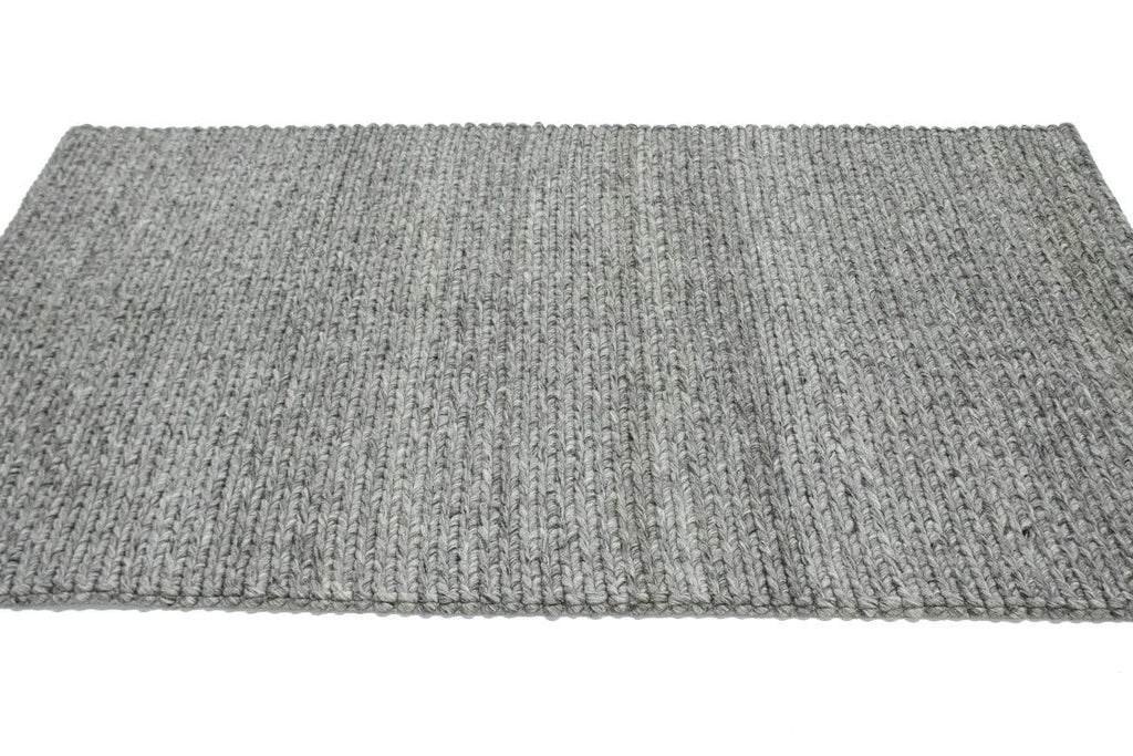 Beige Braided 4'5X6'9 Modern Rug