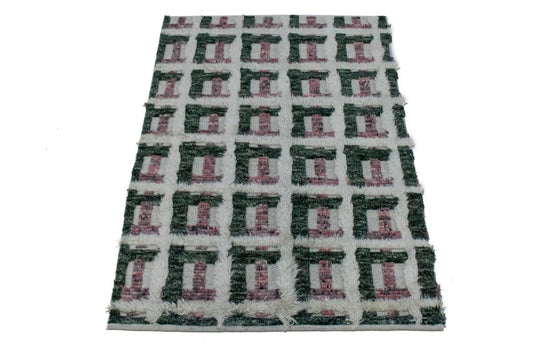 High-Relief 4X6 Modern Oriental Rug