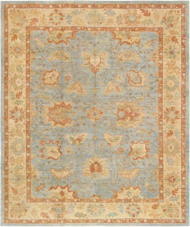 Oushak Collection Hand-Knotted Lamb's Wool Area Rug-12' 2" X 14' 4"