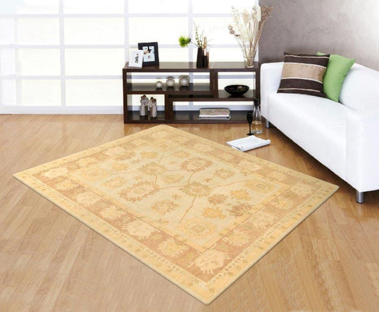 Oushak Collection Hand-Knotted Lamb's Wool Area Rug- 8' 8" X 9'11"