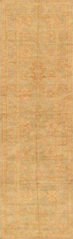 Oushak Collection Hand-Knotted Lamb's Wool Runner- 3' 3" X 10' 6"