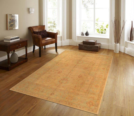 Oushak Collection Hand-Knotted Lamb's Wool Area Rug- 8' 2" X 9' 9"