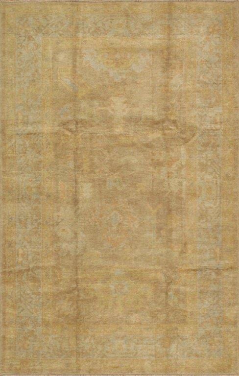 Oushak Collection Hand-Knotted Lamb's Wool Area Rug- 4' 3" X 6' 7"