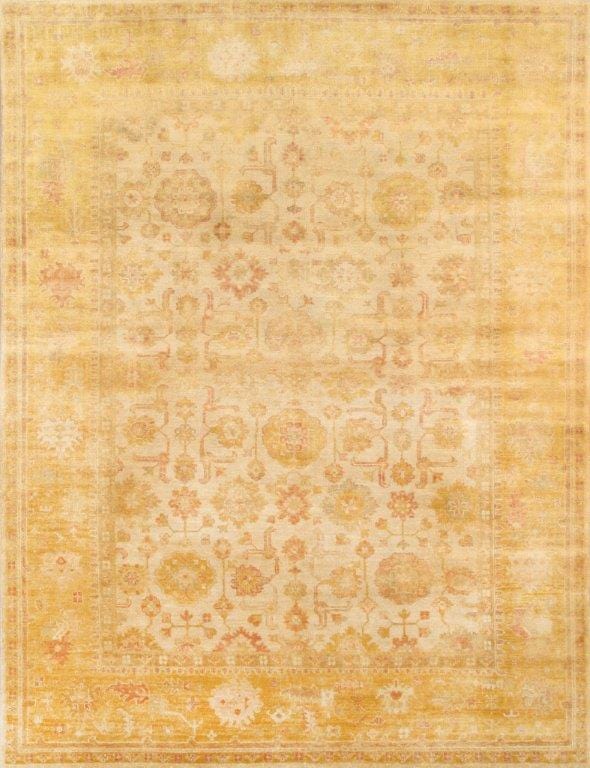 Oushak Collection Hand-Knotted Lamb's Wool Area Rug- 12' 3" X 14' 11"