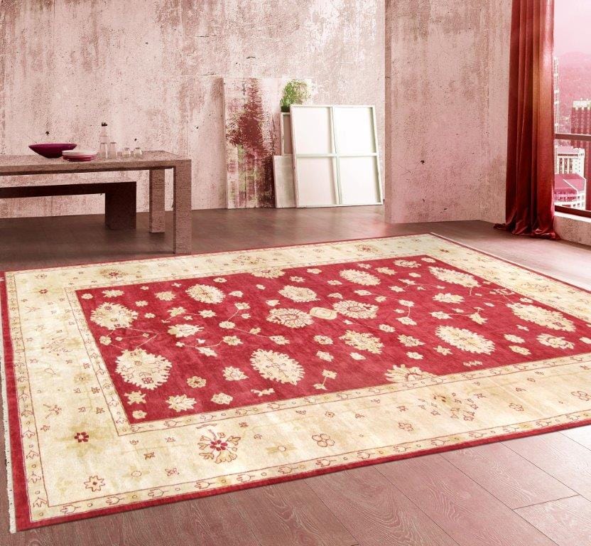 Oushak Collection Hand-Knotted Lamb's Wool Area Rug- 11' 9" X 18' 2"