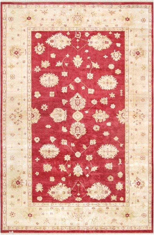 Oushak Collection Hand-Knotted Lamb's Wool Area Rug- 11' 9" X 18' 2"