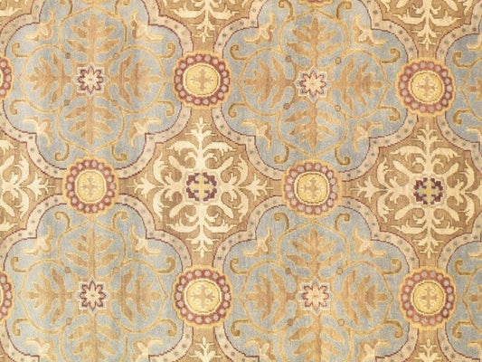 Sultanabad Collection Hand-Knotted Lamb's Wool Area Rug- 8' 1" X 9' 10"