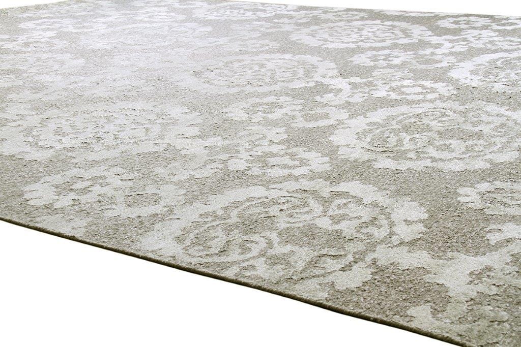 Transitional Collection Hand-Knotted Silk & Wool Area Rug- 8' 9" X 11' 9"