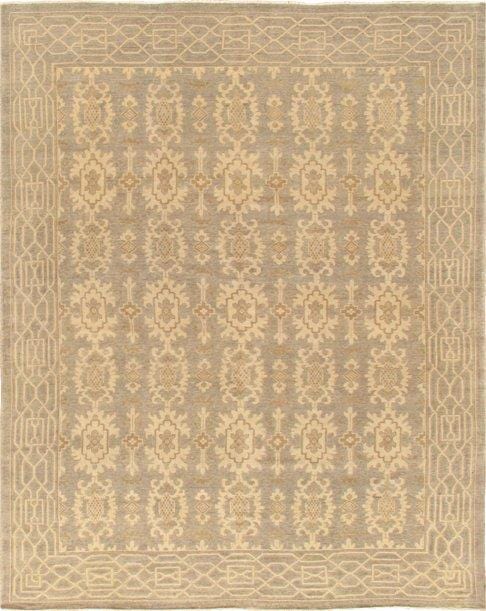 Khotan Collection Hand-Knotted Silk & Wool Area Rug- 9' 2" X 12' 2"