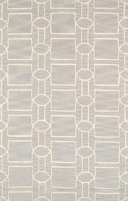 Transitional Collection Hand-Tufted Silk & Wool Area Rug- 5' 0" X 8' 0"