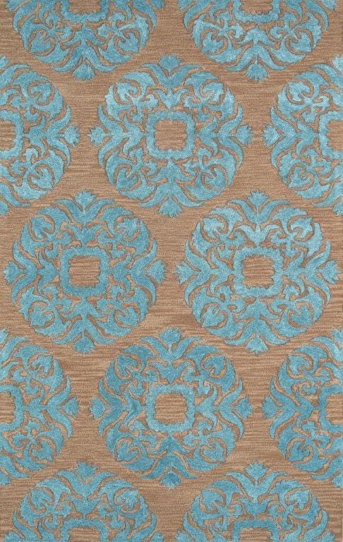 Transitional Collection Hand-Tufted Silk & Wool Area Rug- 5' 0" X 8' 0"