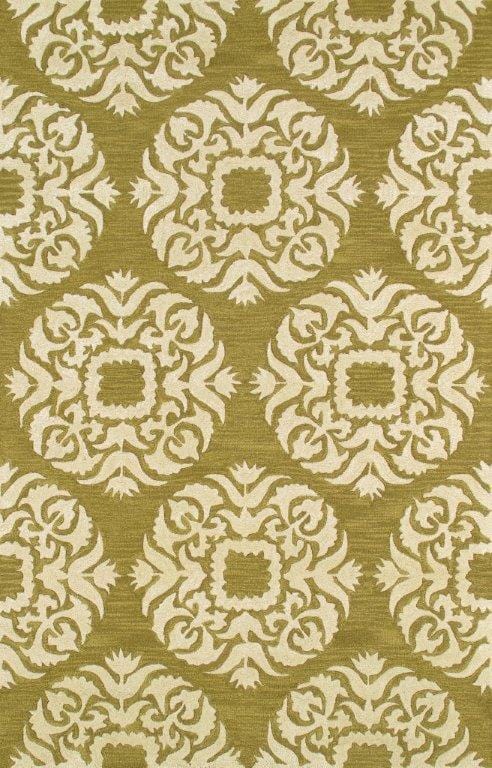 Transitional Collection Hand-Tufted Silk & Wool Area Rug- 5' 0" X 8' 0"